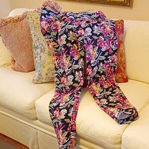 Floral Pants with Vibrant Colors